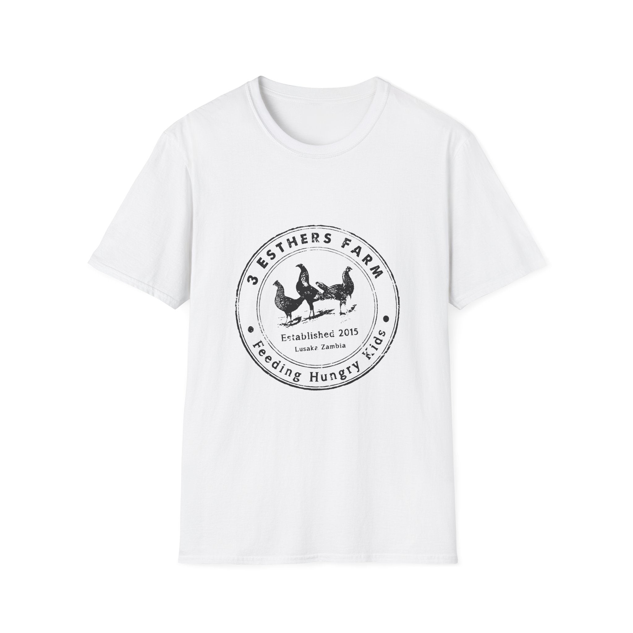 Farmhouse Chickens T-Shirt — "Pesthers Farm: Feeding Hungry Hens" Vintage Logo