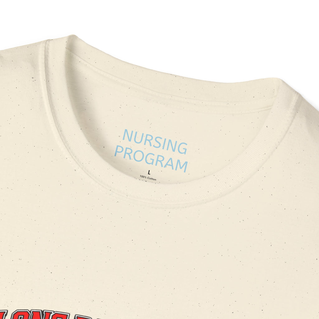 Long Beach City College Nursing Program T-Shirt — Caduceus Skull Patch Design