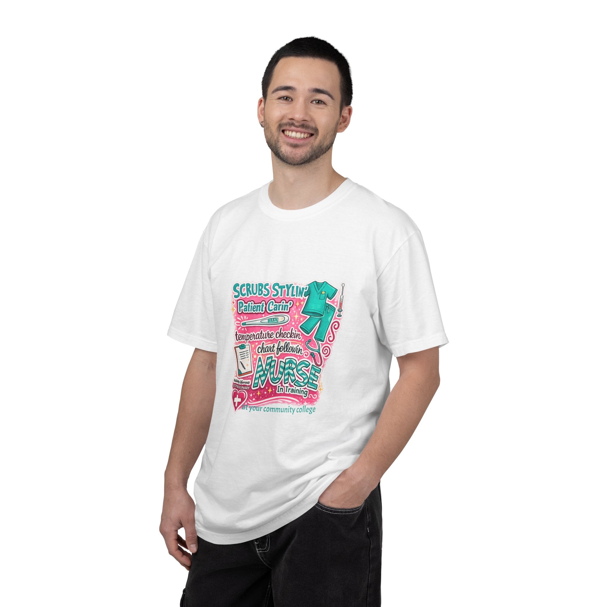 Nurse Scrubs Graphic T-Shirt — 'Scrubs Styling' Cute Medical Humor Tee
