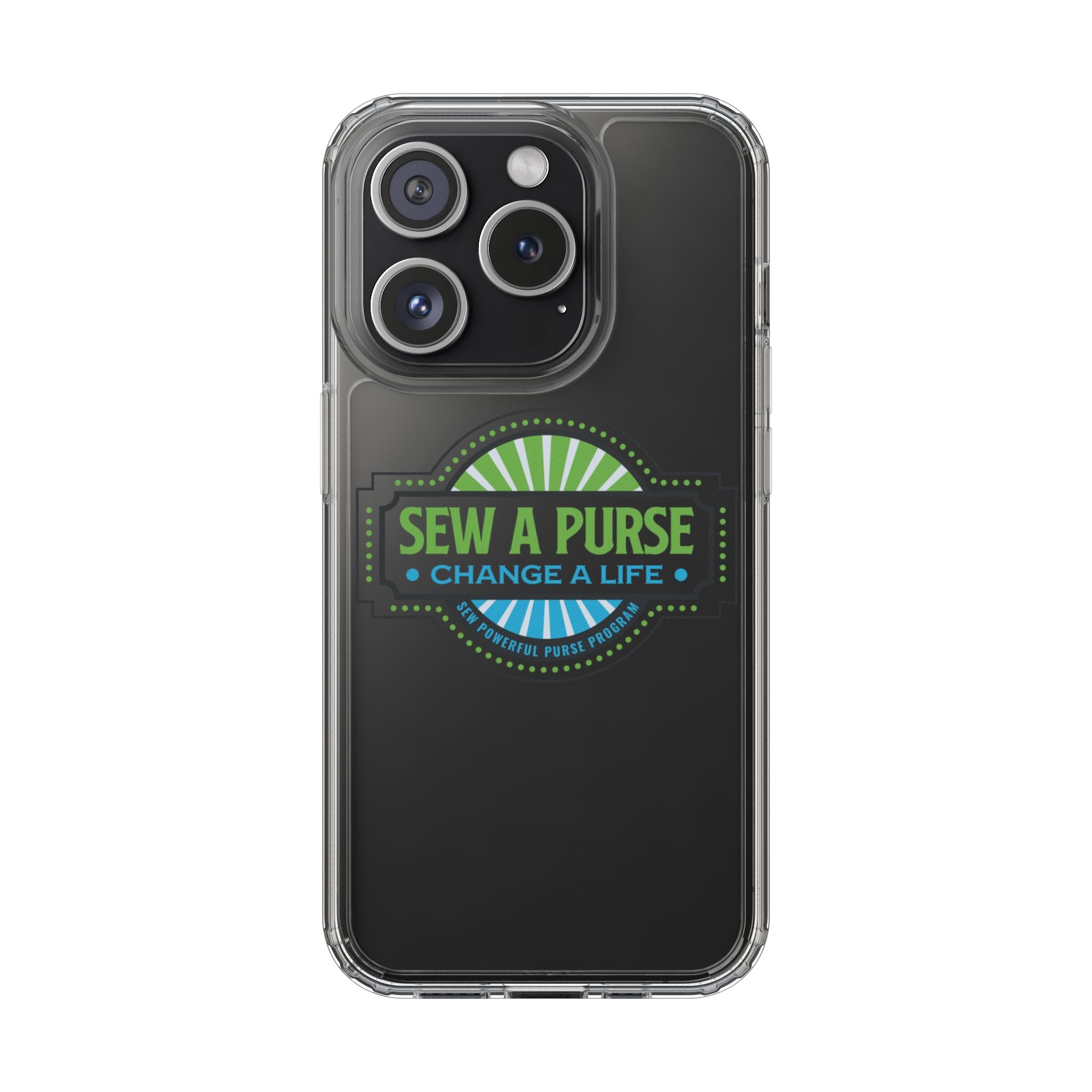 Clear Case — “Sew a Purse, Change a Life” Charity Phone Case