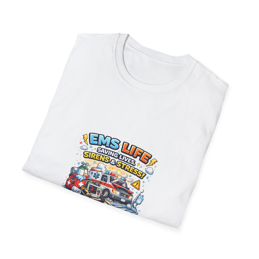 EMS Life T-Shirt – Emergency Medical Services Ambulance Graphic Tee (Customize College Name)