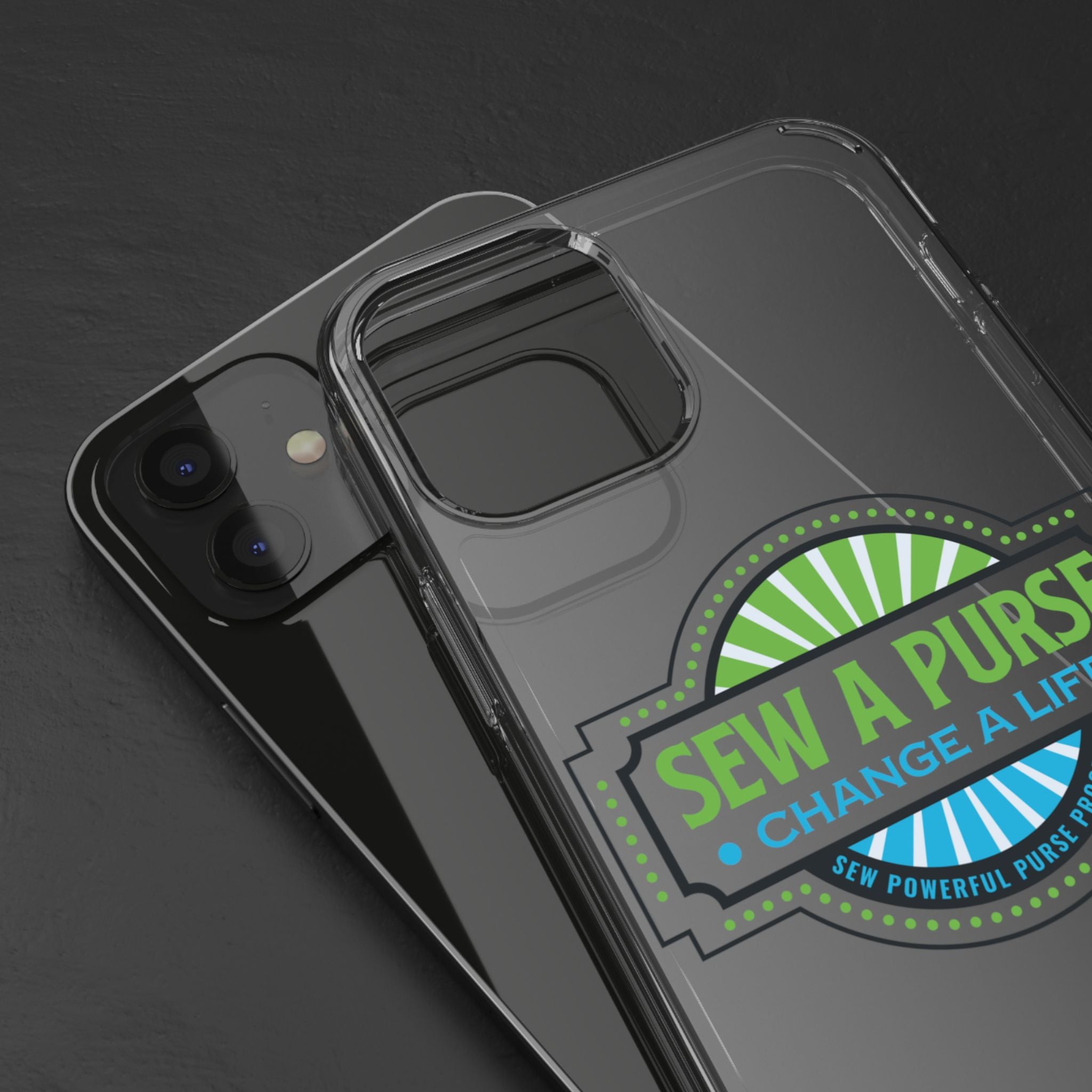 Clear Case — “Sew a Purse, Change a Life” Charity Phone Case