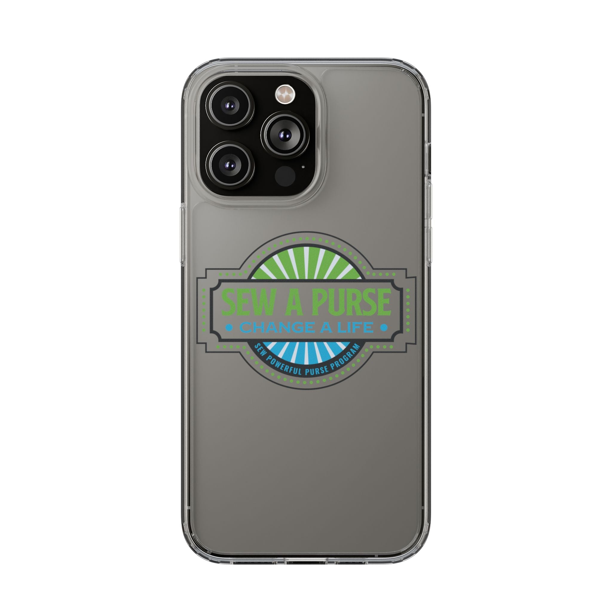 Clear Case — “Sew a Purse, Change a Life” Charity Phone Case