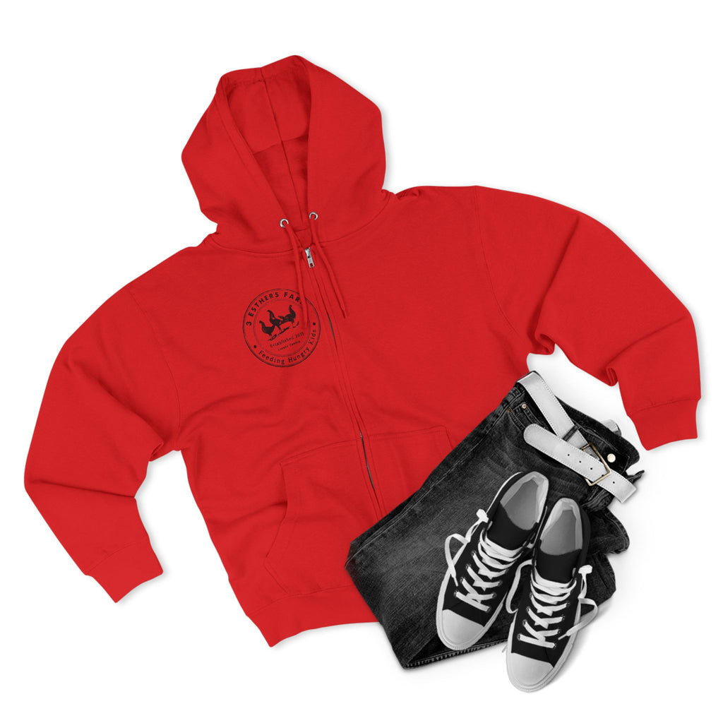 3 Esther Zip Hoodie – Coastal Sailing Badge Chest Print