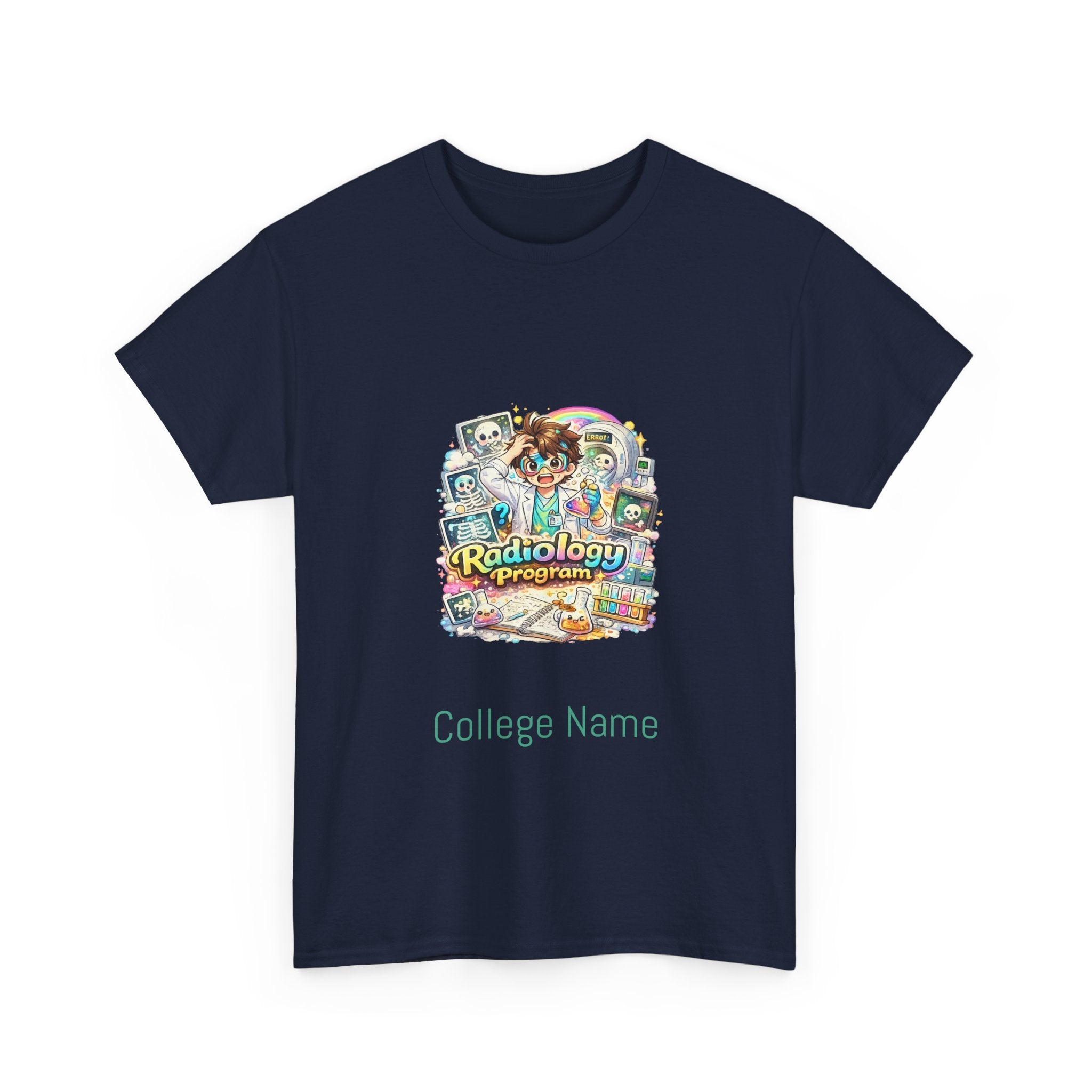 Radiology Tech Vintage Badge T-Shirt — Radiologic Technologist College Shirt