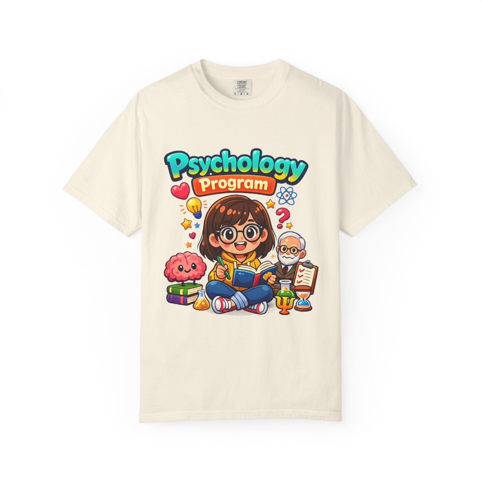 Psychology Program T-Shirt — Cute Student Cartoon Design