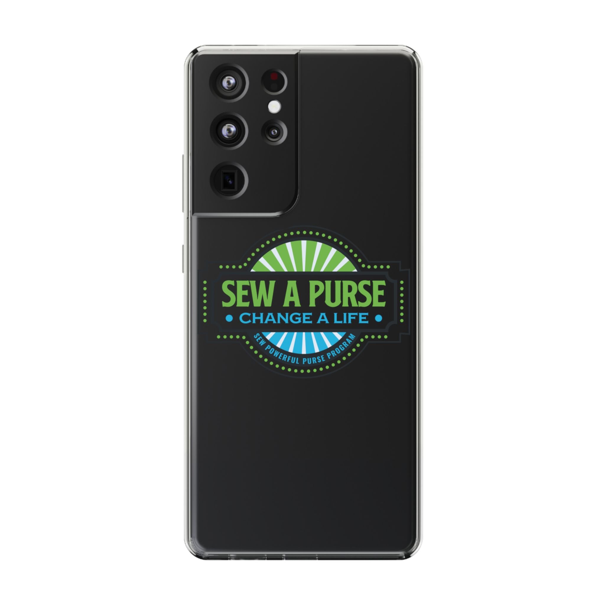 Clear Case — “Sew a Purse, Change a Life” Charity Phone Case