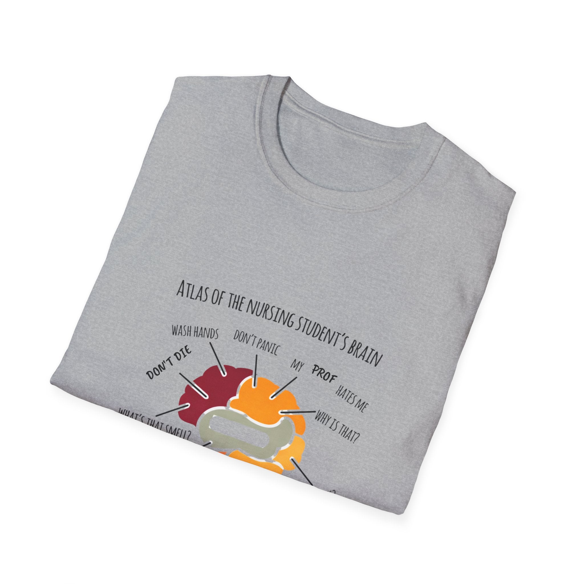 Nursing T-Shirt —  Illustrated Campus Map Tee
