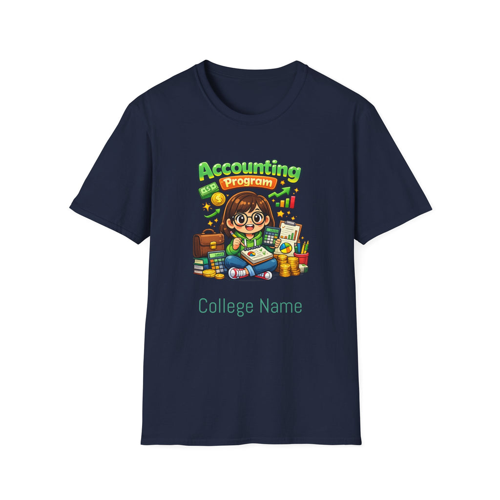 Accounting Program T-Shirt — Cute Student Accountant Graphic Tee