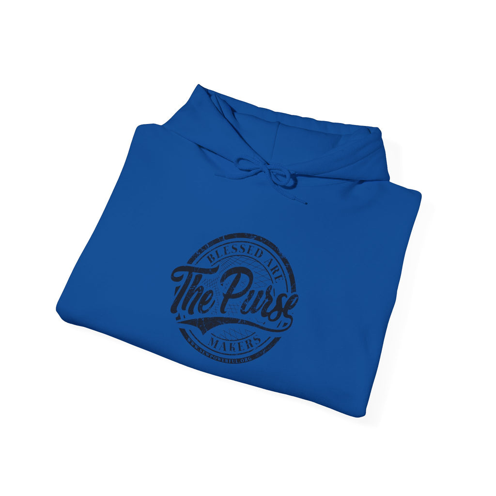 The Purse Vintage Logo Hoodie — Retro Circular Graphic Pullover