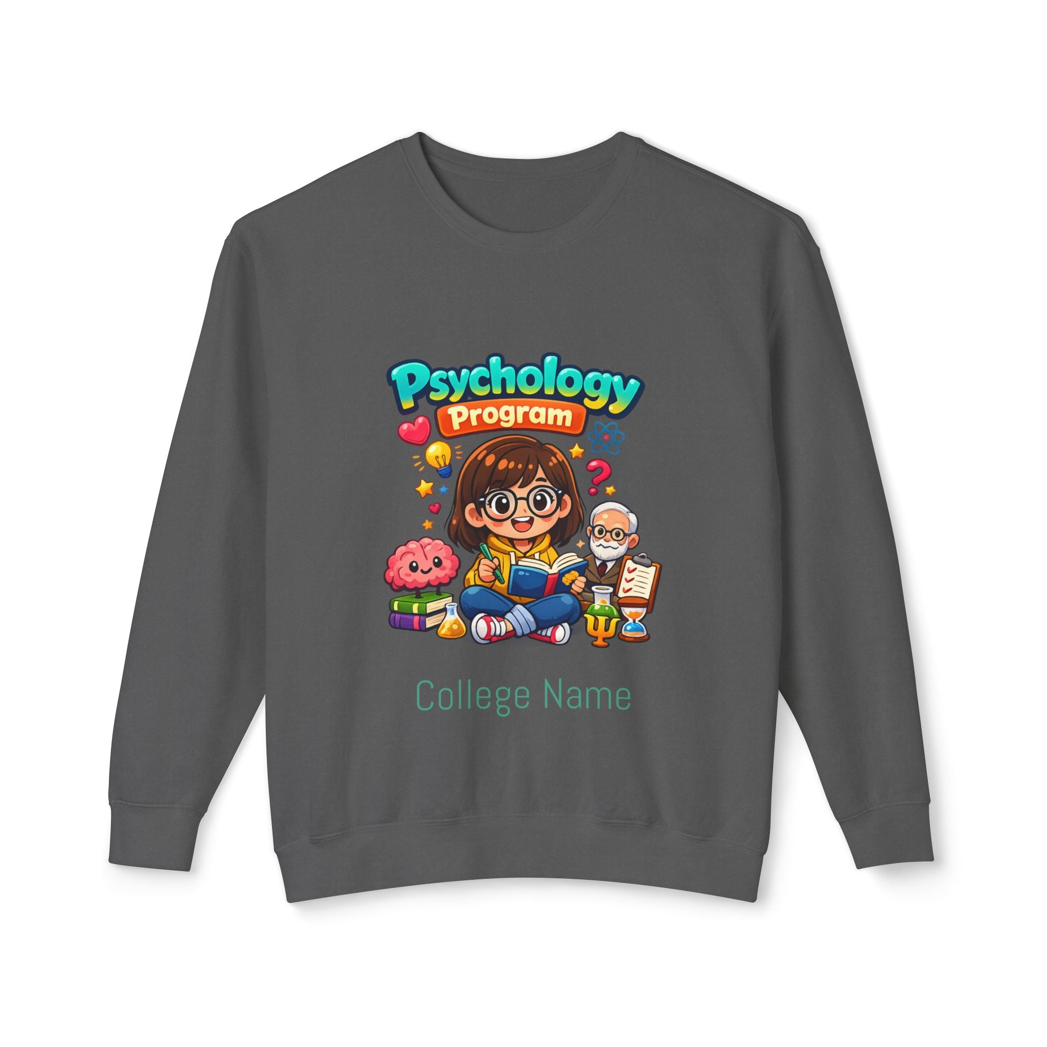 Psychology Program Crewneck Sweatshirt — Cute Student Grad Design