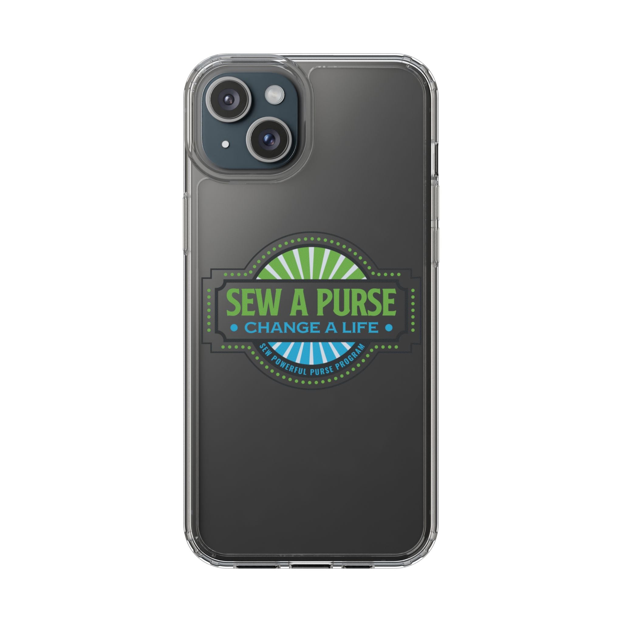Clear Case — “Sew a Purse, Change a Life” Charity Phone Case