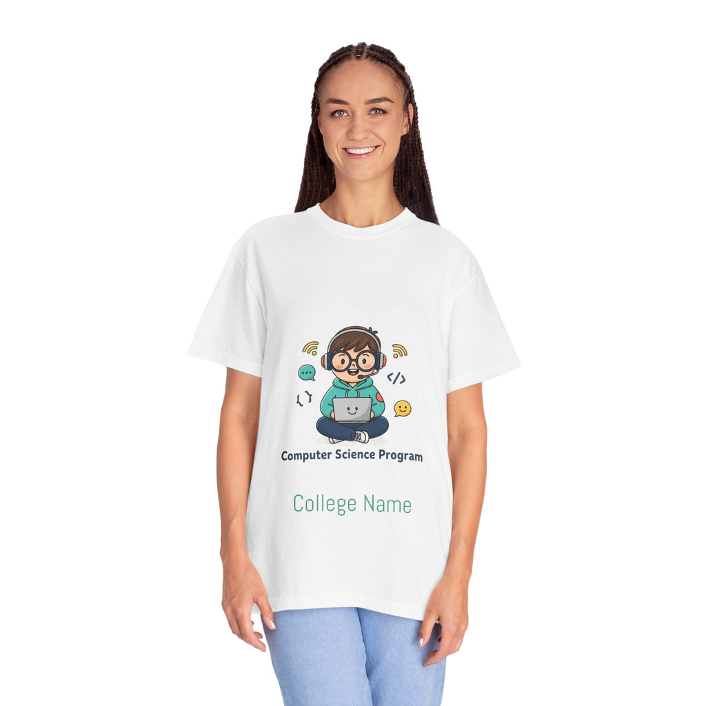 Computer Science Program T-Shirt — Cute Programmer Cartoon Tee