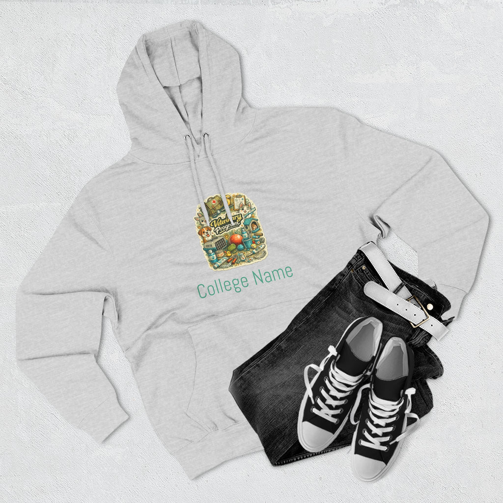 Veterinary Program Hoodie — Personalized College Name Fleece Pullover