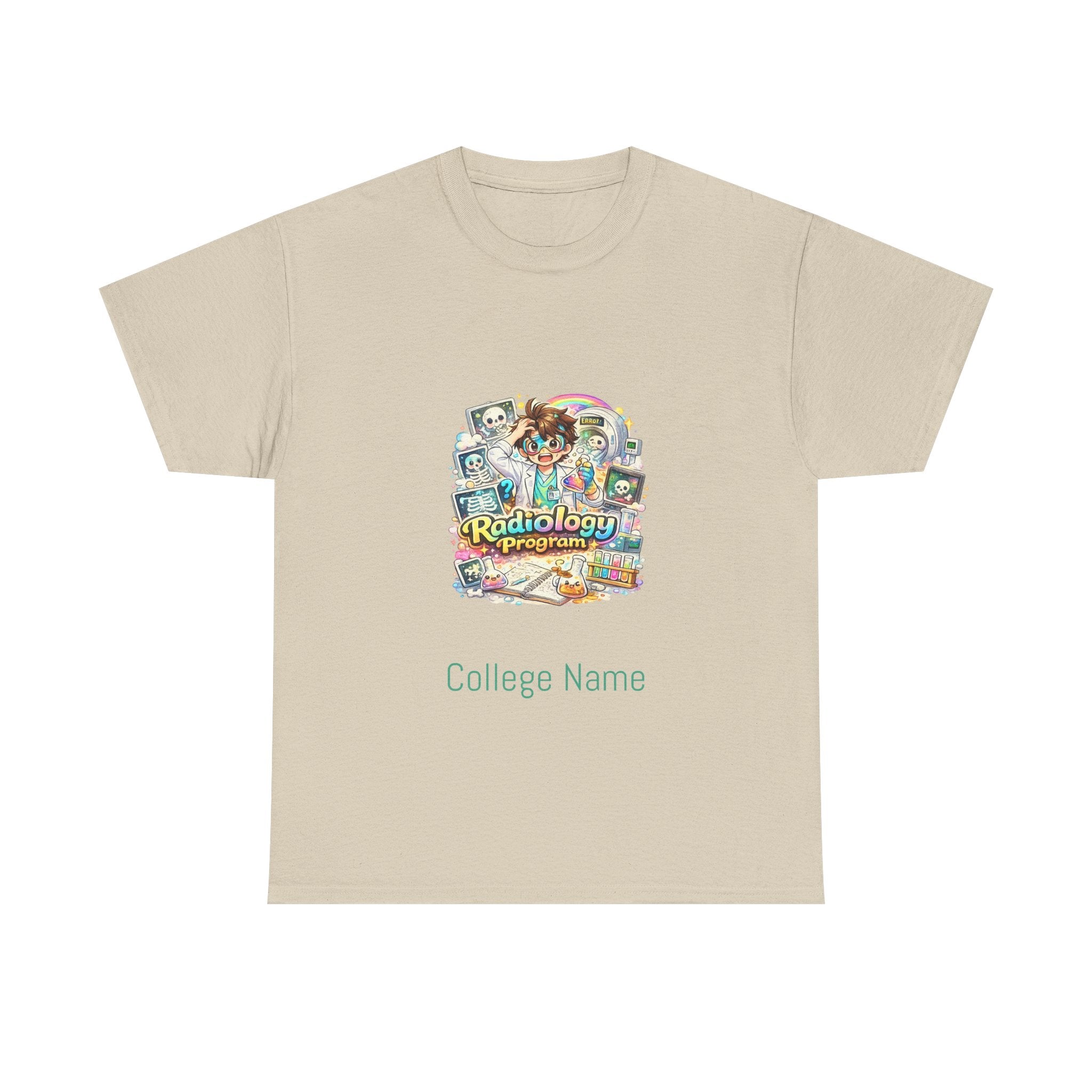 Radiology Tech Vintage Badge T-Shirt — Radiologic Technologist College Shirt