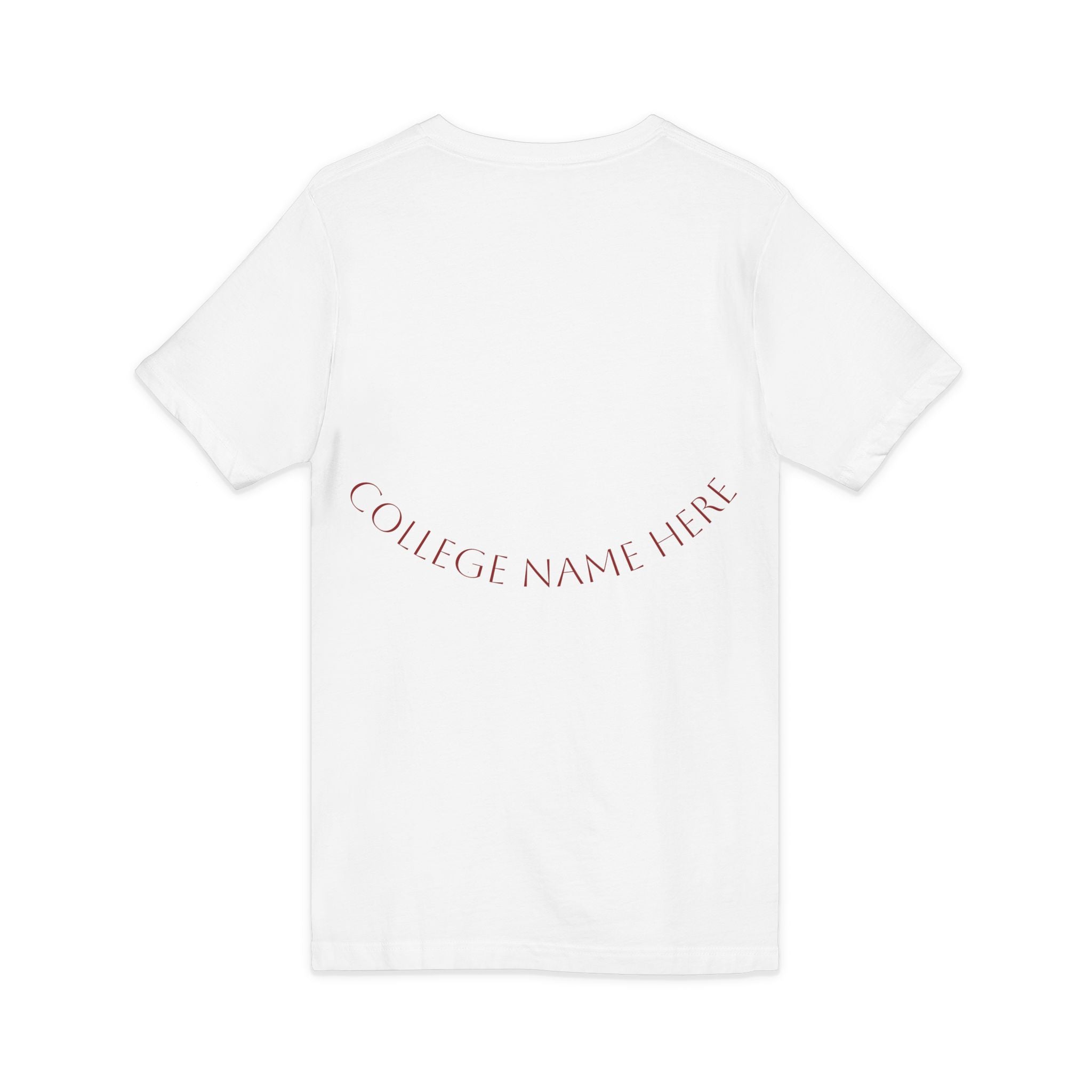 Child Development V-Neck Tee — Cute Teacher & Student Illustration