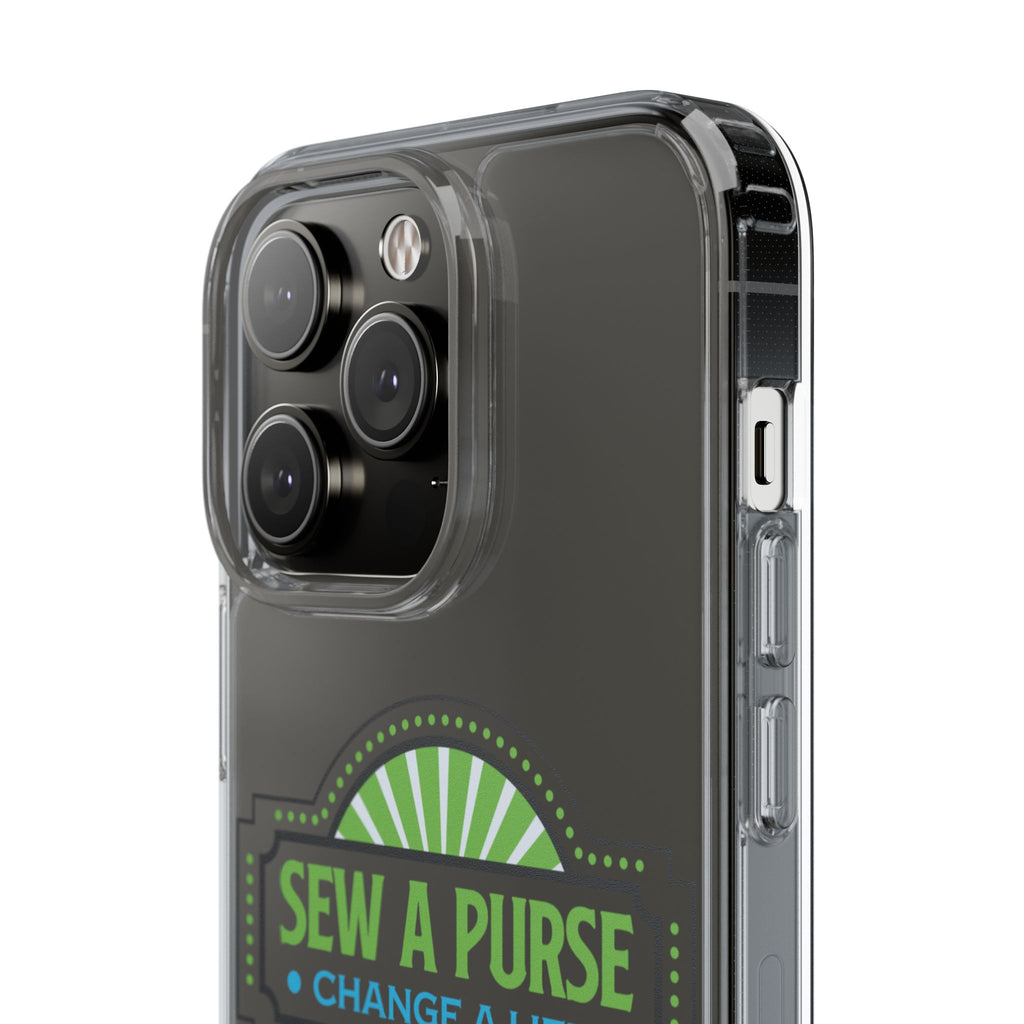 Clear Case — “Sew a Purse, Change a Life” Charity Phone Case