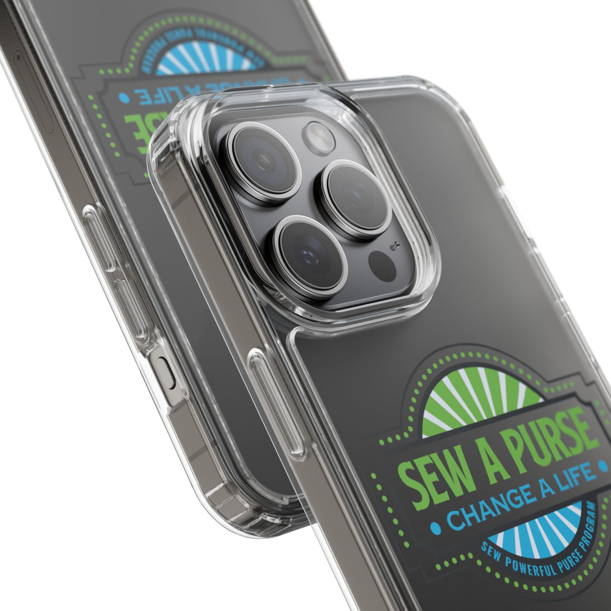 Clear Case — “Sew a Purse, Change a Life” Charity Phone Case