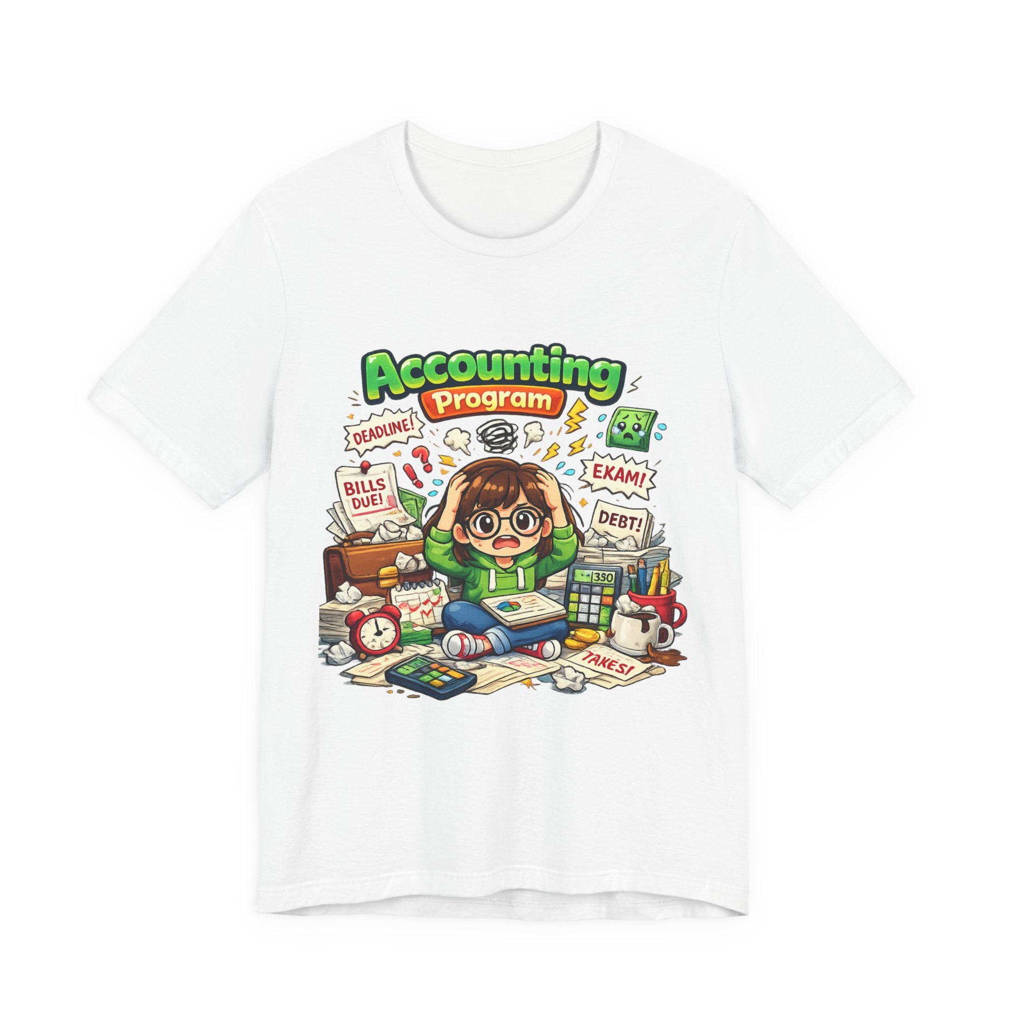Accounting Program Student Tee — Cute Study Cartoon College Shirt