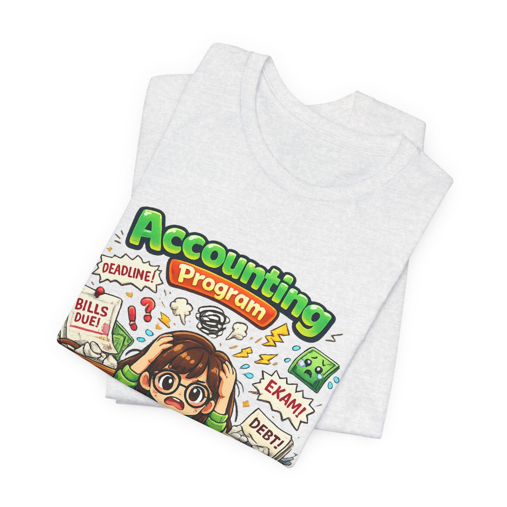 Accounting Program Student Tee — Cute Study Cartoon College Shirt