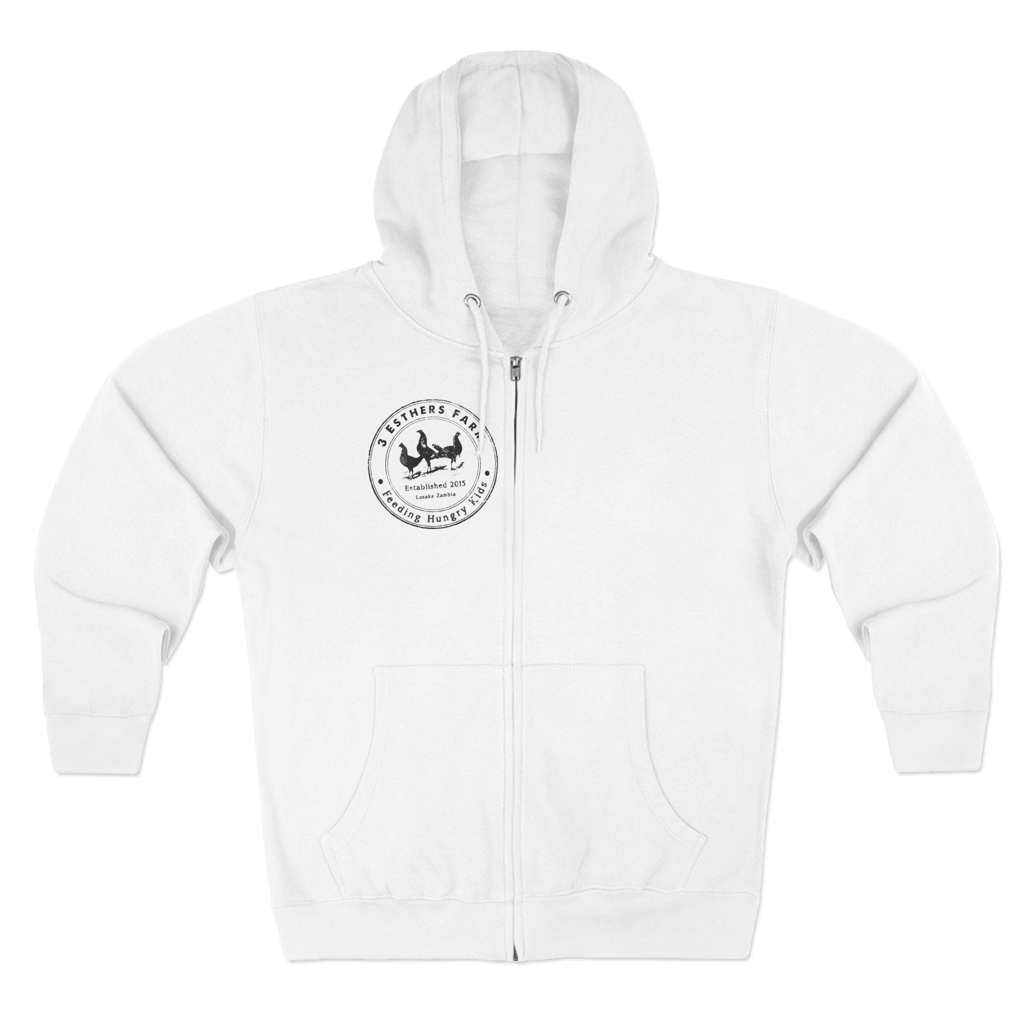 3 Esther Zip Hoodie – Coastal Sailing Badge Chest Print