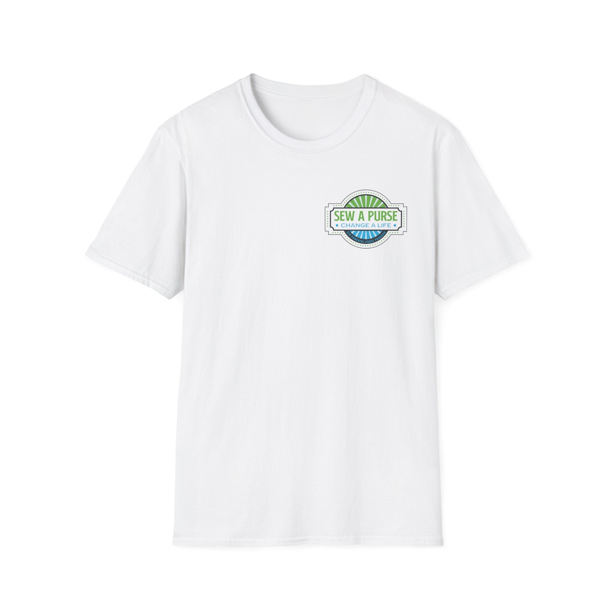 Sew A Purse — Change A Life T-Shirt - Front and Back