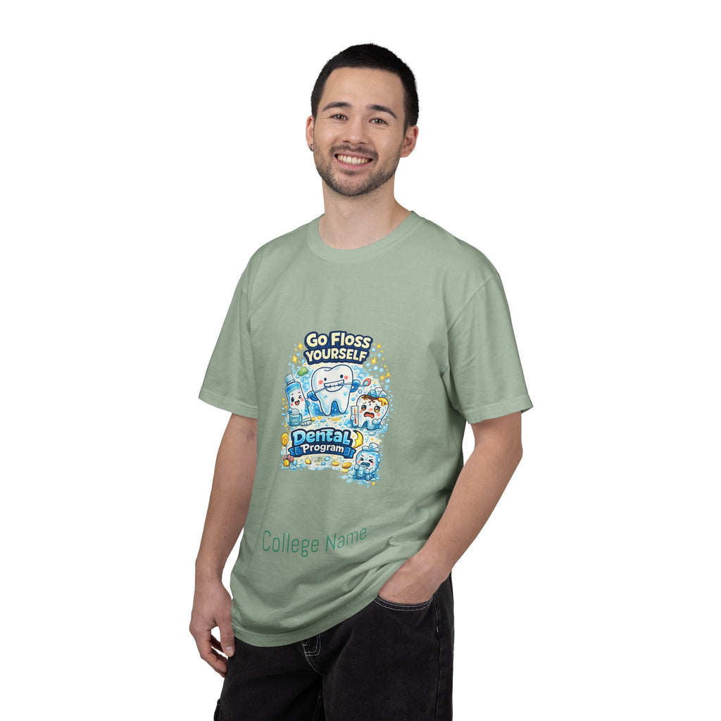 Go Floss Yourself Dental Program T-Shirt — Cute Tooth Cartoon Tee for Dental Students & Kids