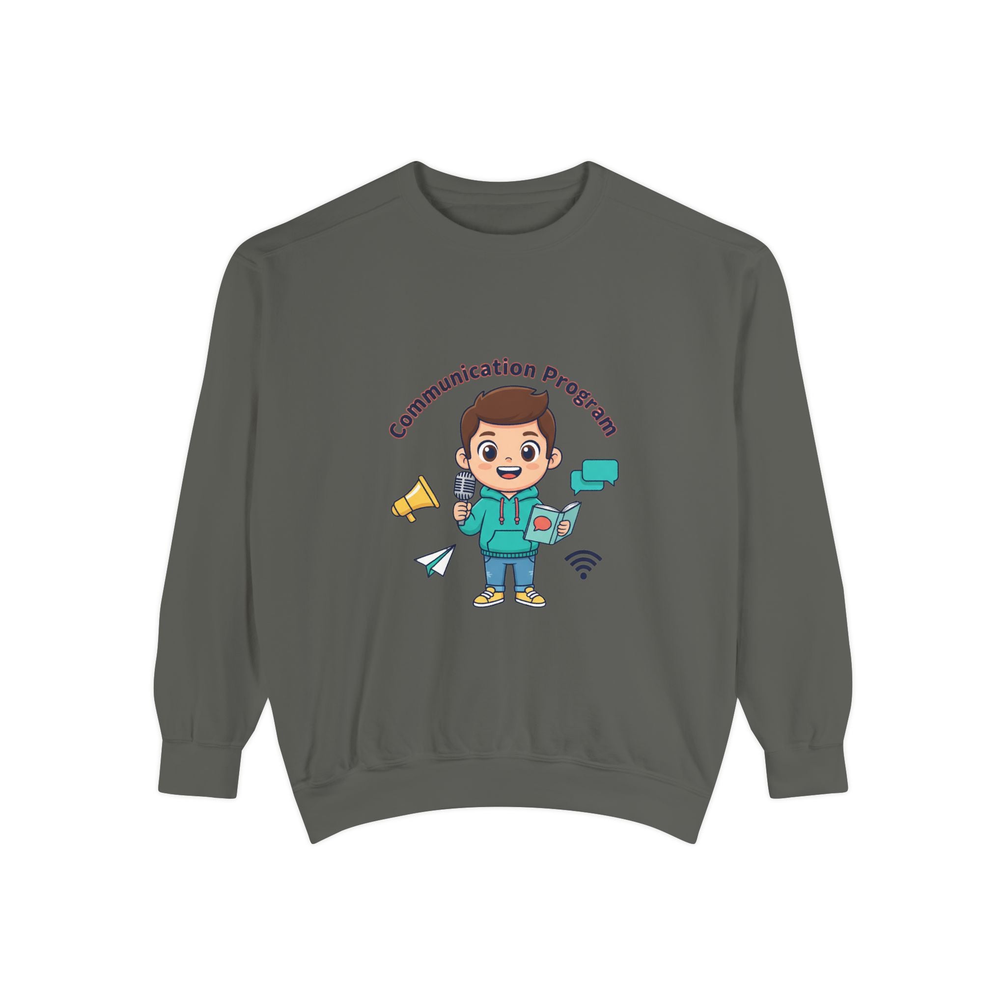 Communication Garment-Dyed Sweatshirt