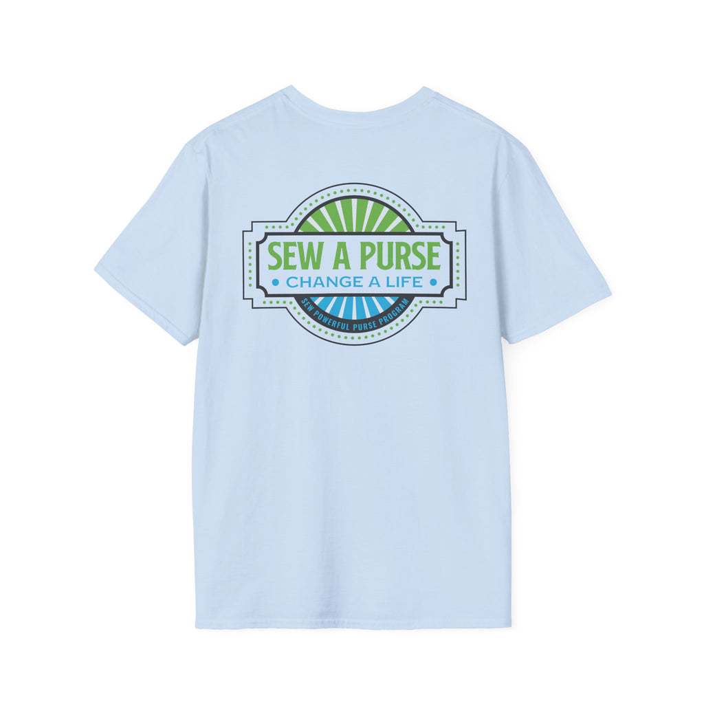 Sew A Purse — Change A Life T-Shirt - Front and Back