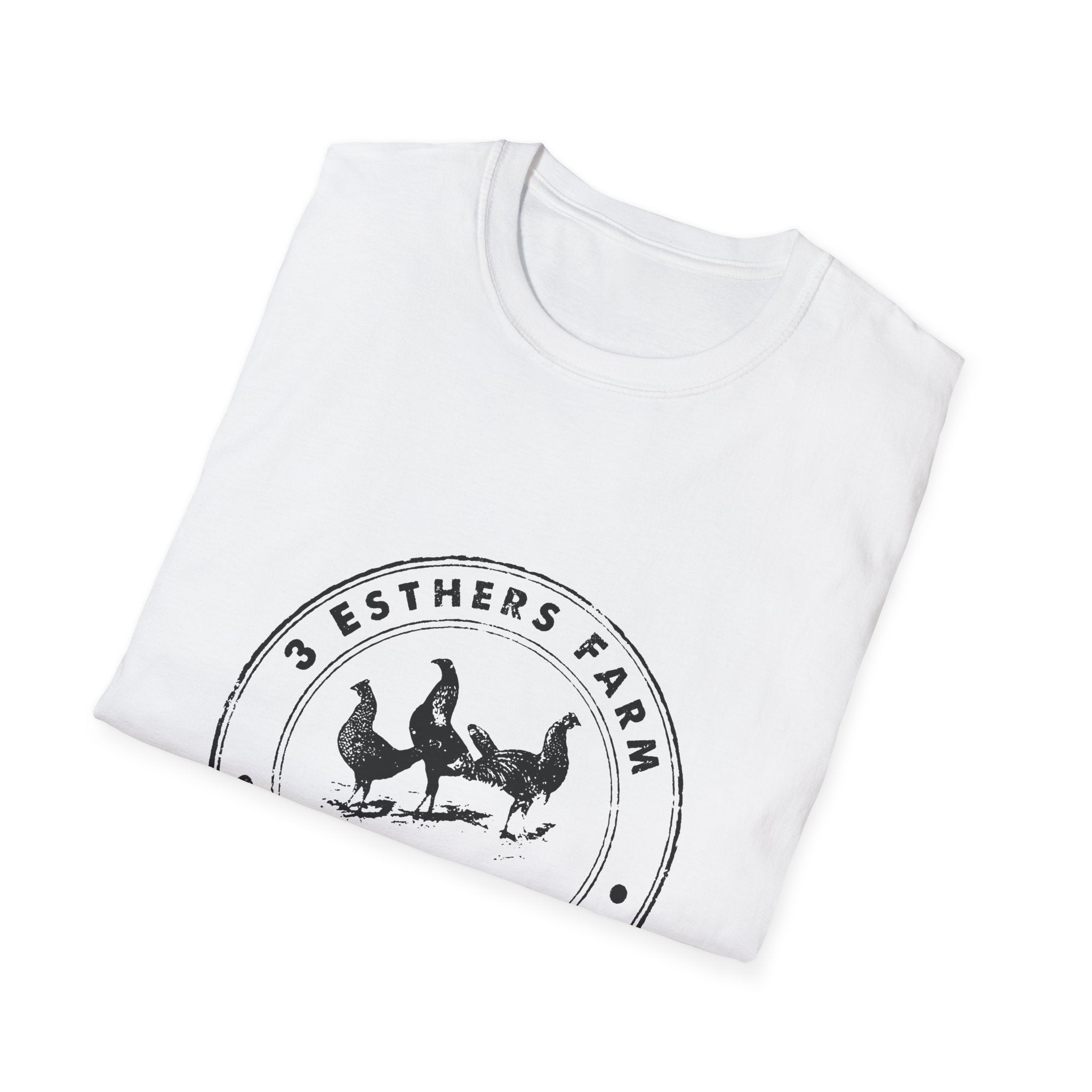 Farmhouse Chickens T-Shirt — "Pesthers Farm: Feeding Hungry Hens" Vintage Logo