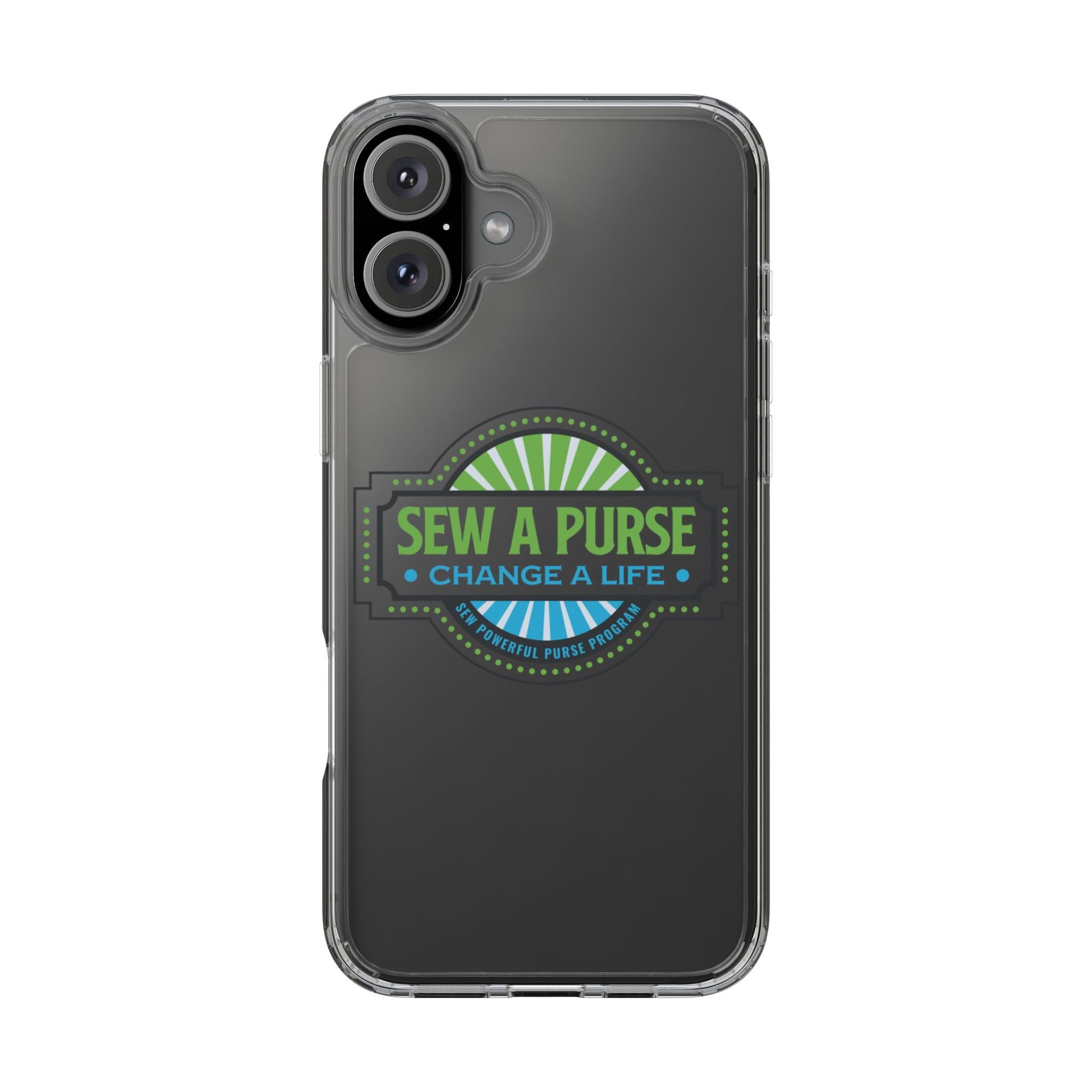 Clear Case — “Sew a Purse, Change a Life” Charity Phone Case