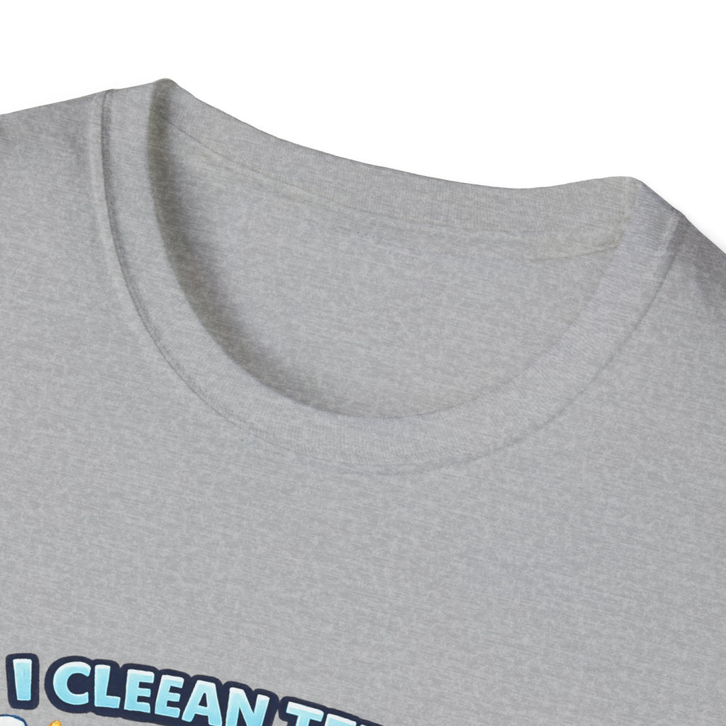 Dental Hygiene T-Shirt — "I Clean Teeth to Make a Smile Bright" Cute Tooth Graphic