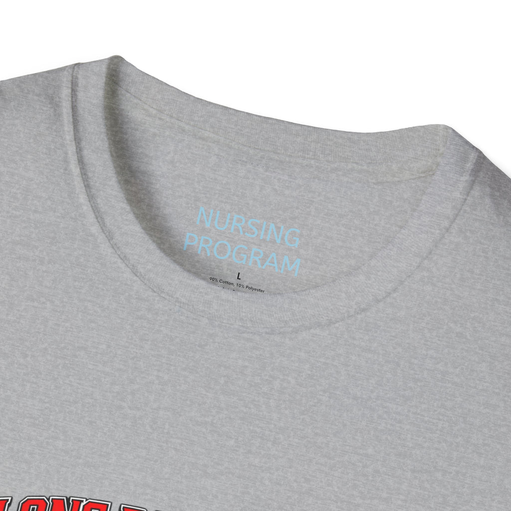 Long Beach City College Nursing Program T-Shirt — Caduceus Skull Patch Design