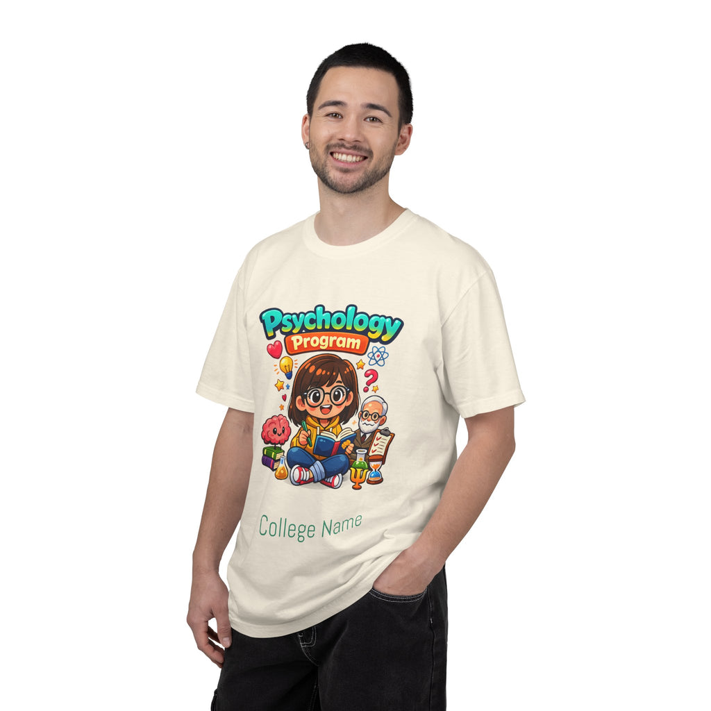 Psychology Program T-Shirt — Cute Student Cartoon Design