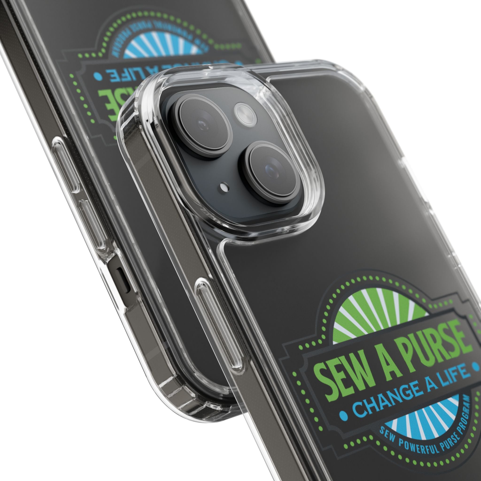 Clear Case — “Sew a Purse, Change a Life” Charity Phone Case
