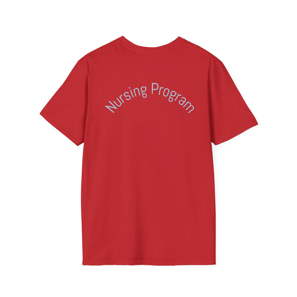 Long Beach City College Nursing Program T-Shirt — Caduceus Skull Patch Design