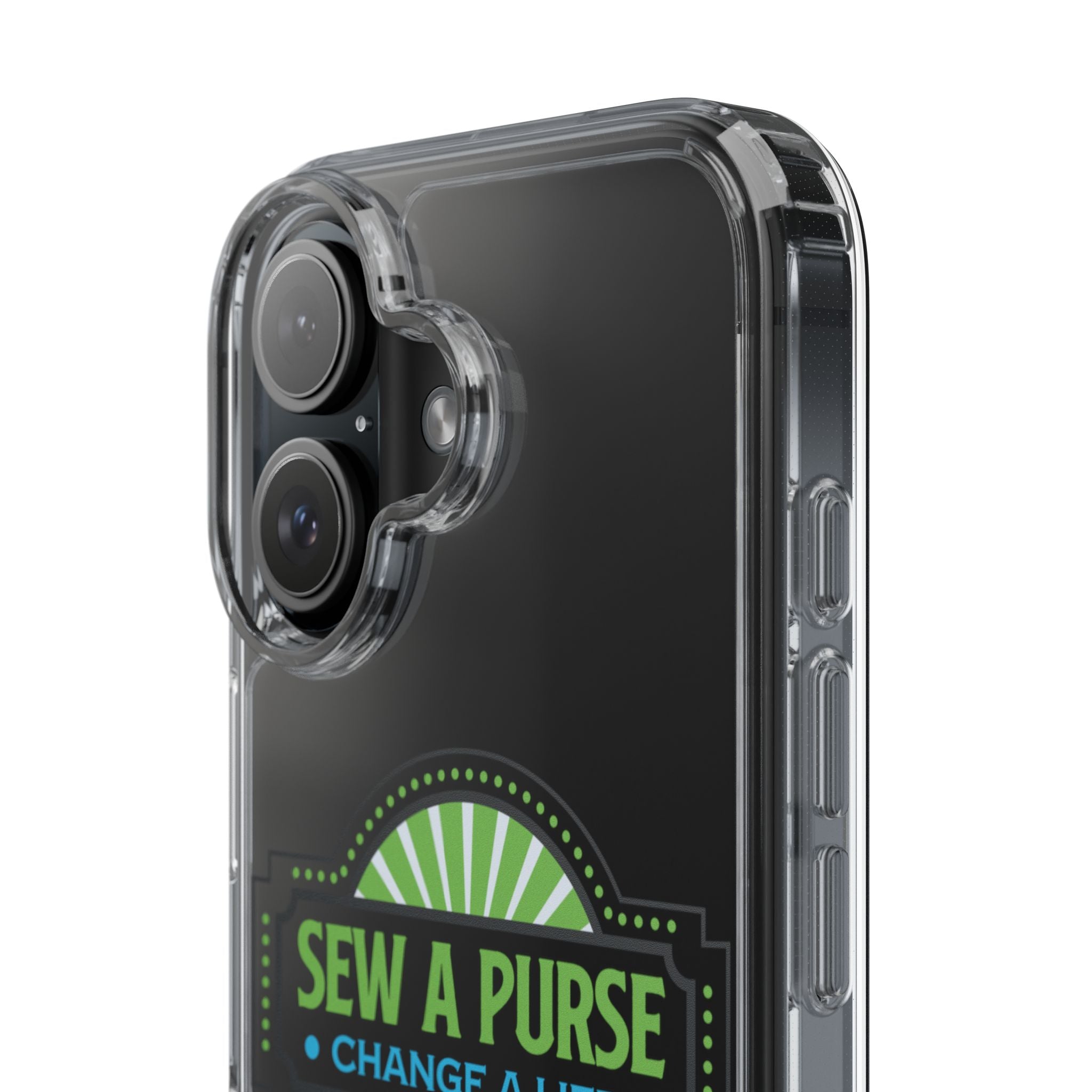 Clear Case — “Sew a Purse, Change a Life” Charity Phone Case