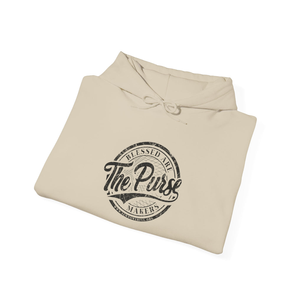 The Purse Vintage Logo Hoodie — Retro Circular Graphic Pullover