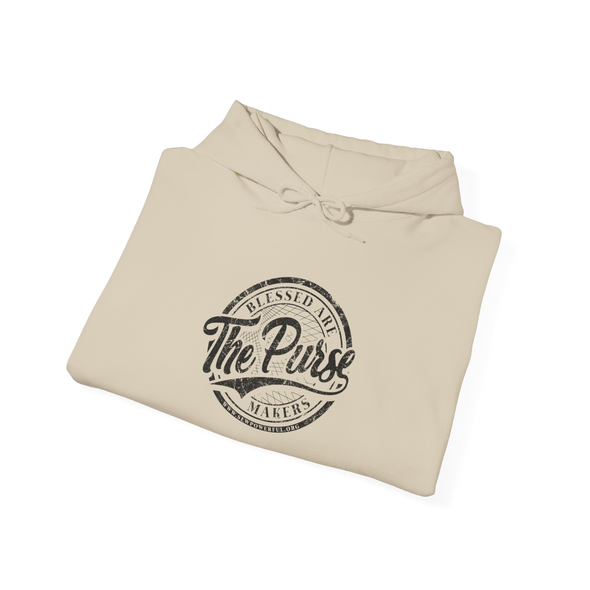 The Purse Vintage Logo Hoodie — Retro Circular Graphic Pullover