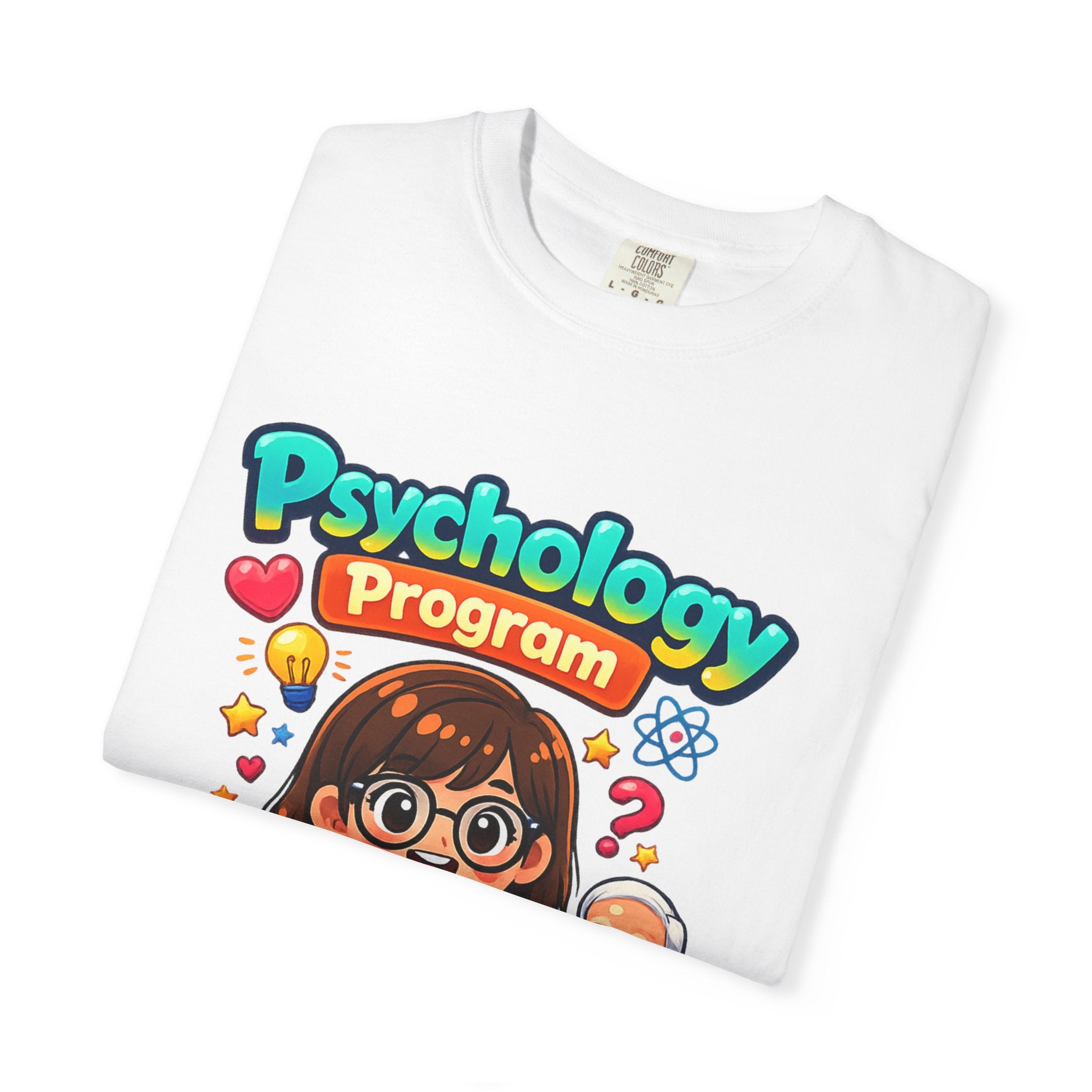 Psychology Program T-Shirt — Cute Student Cartoon Design