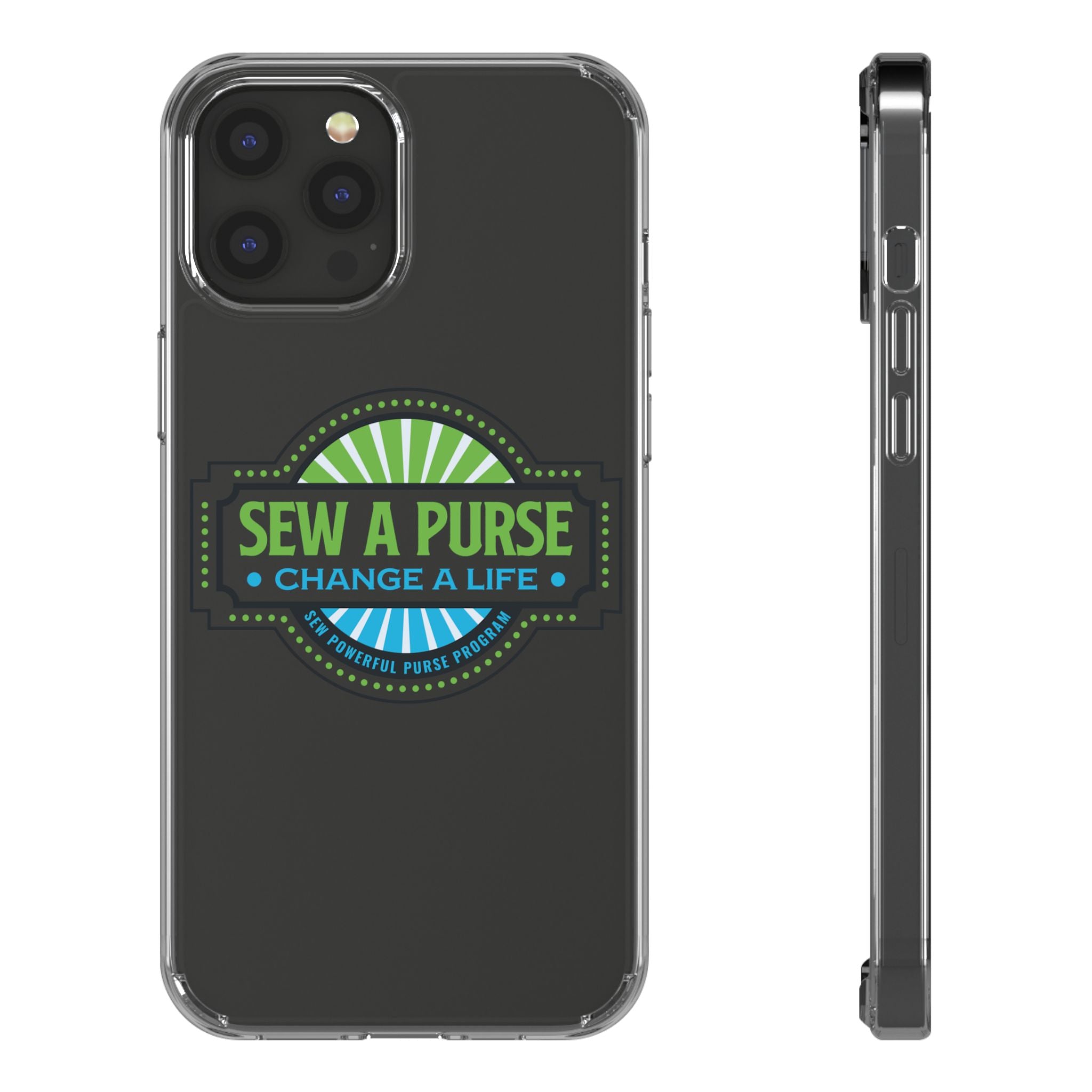 Clear Case — “Sew a Purse, Change a Life” Charity Phone Case
