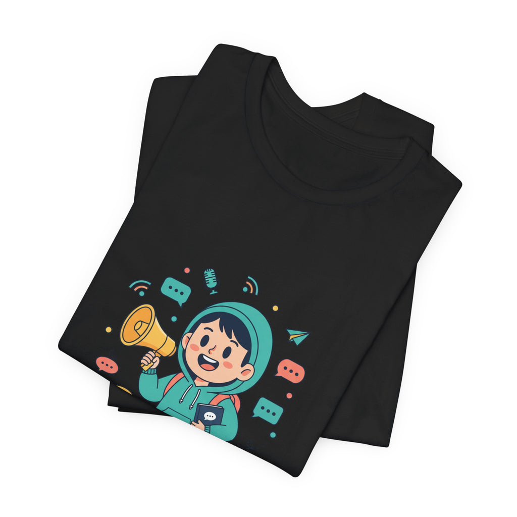 Communication Program T‑Shirt — Cute Mascot Tee