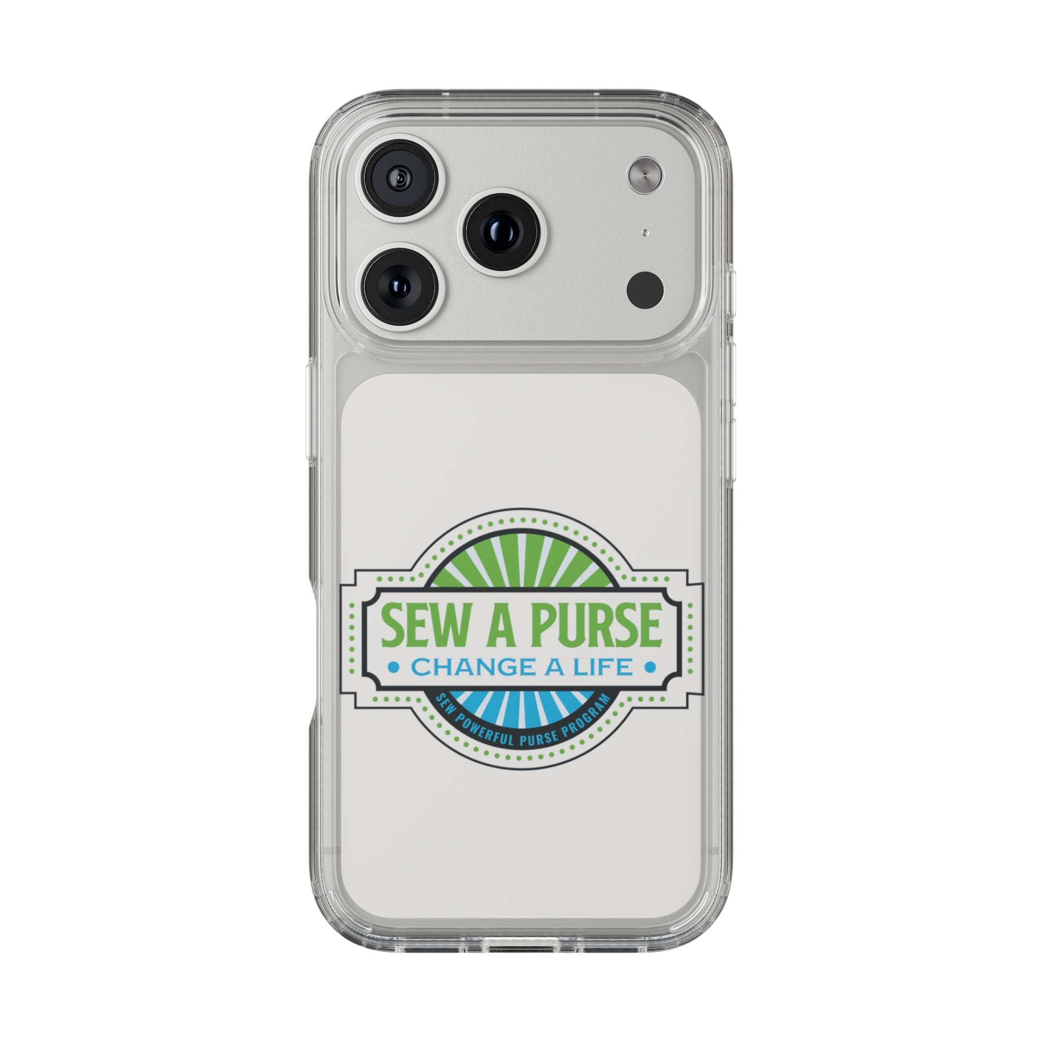 Clear Case — “Sew a Purse, Change a Life” Charity Phone Case