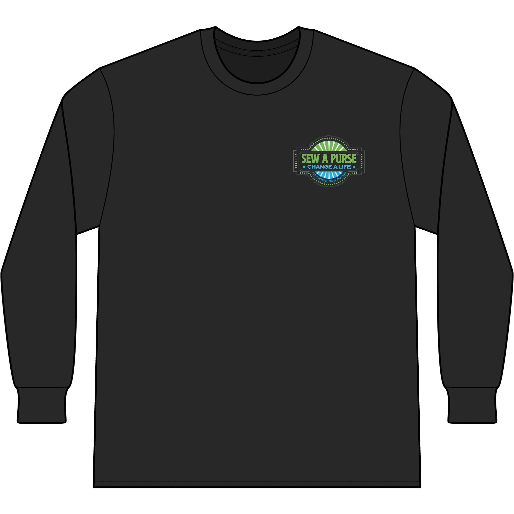 Sew A Purse Long Sleeve Tee — “Change a Life” Charity Sewing Shirt