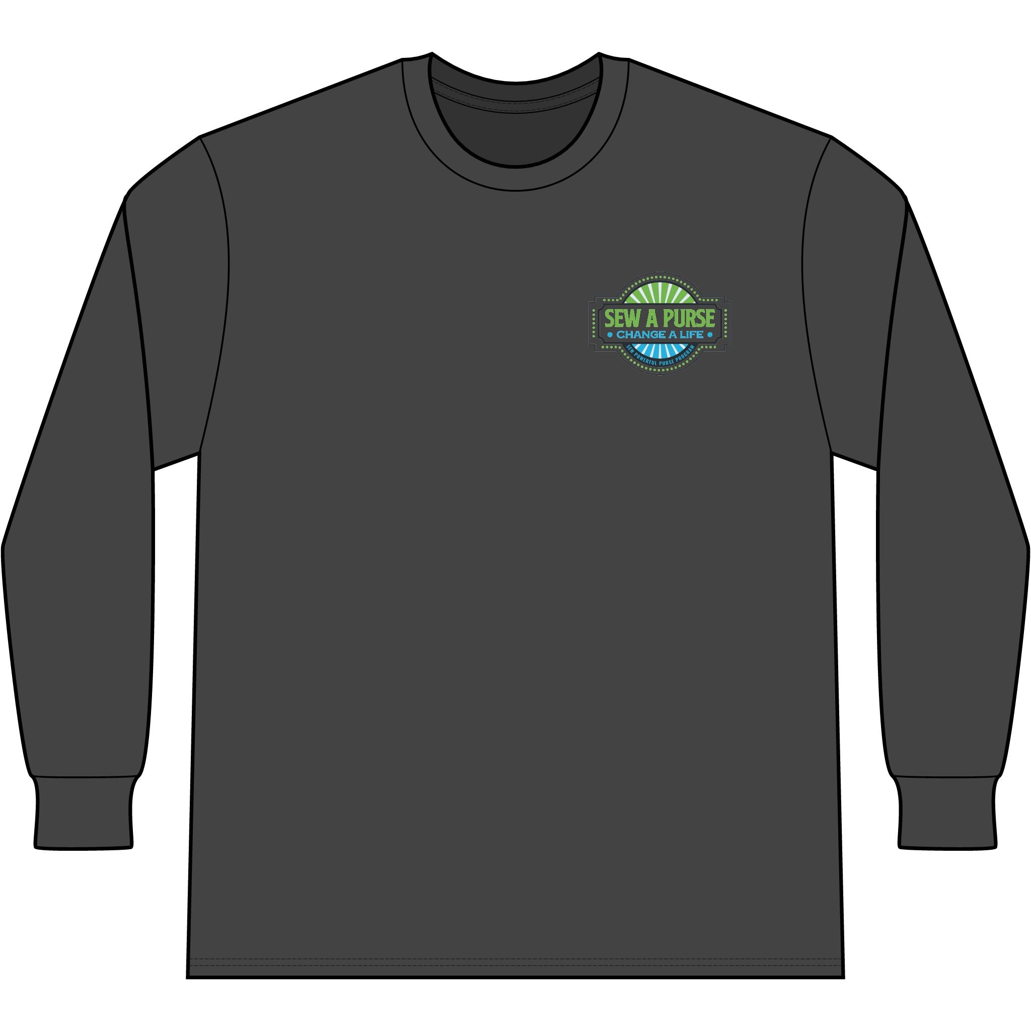 Sew A Purse Long Sleeve Tee — “Change a Life” Charity Sewing Shirt