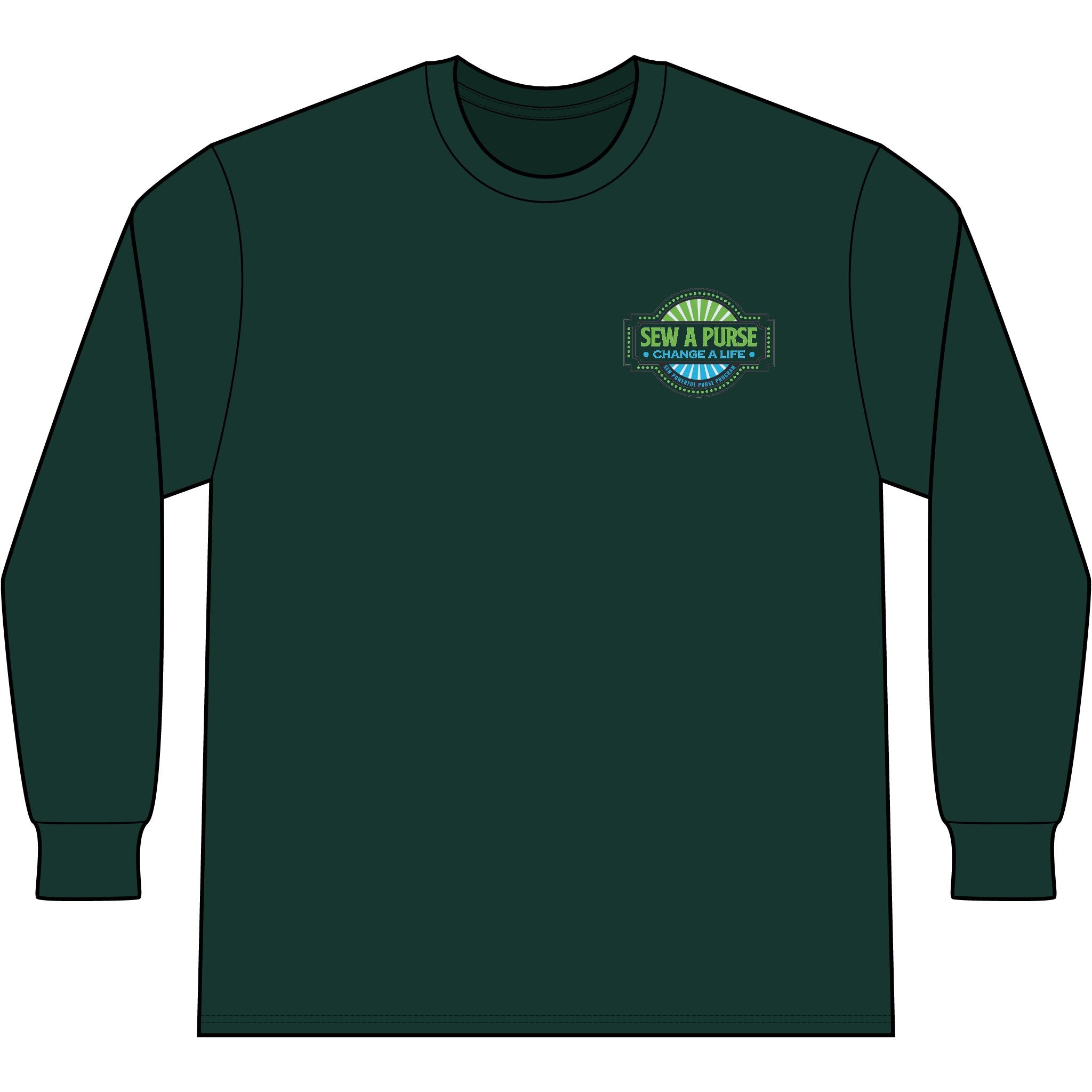 Sew A Purse Long Sleeve Tee — “Change a Life” Charity Sewing Shirt
