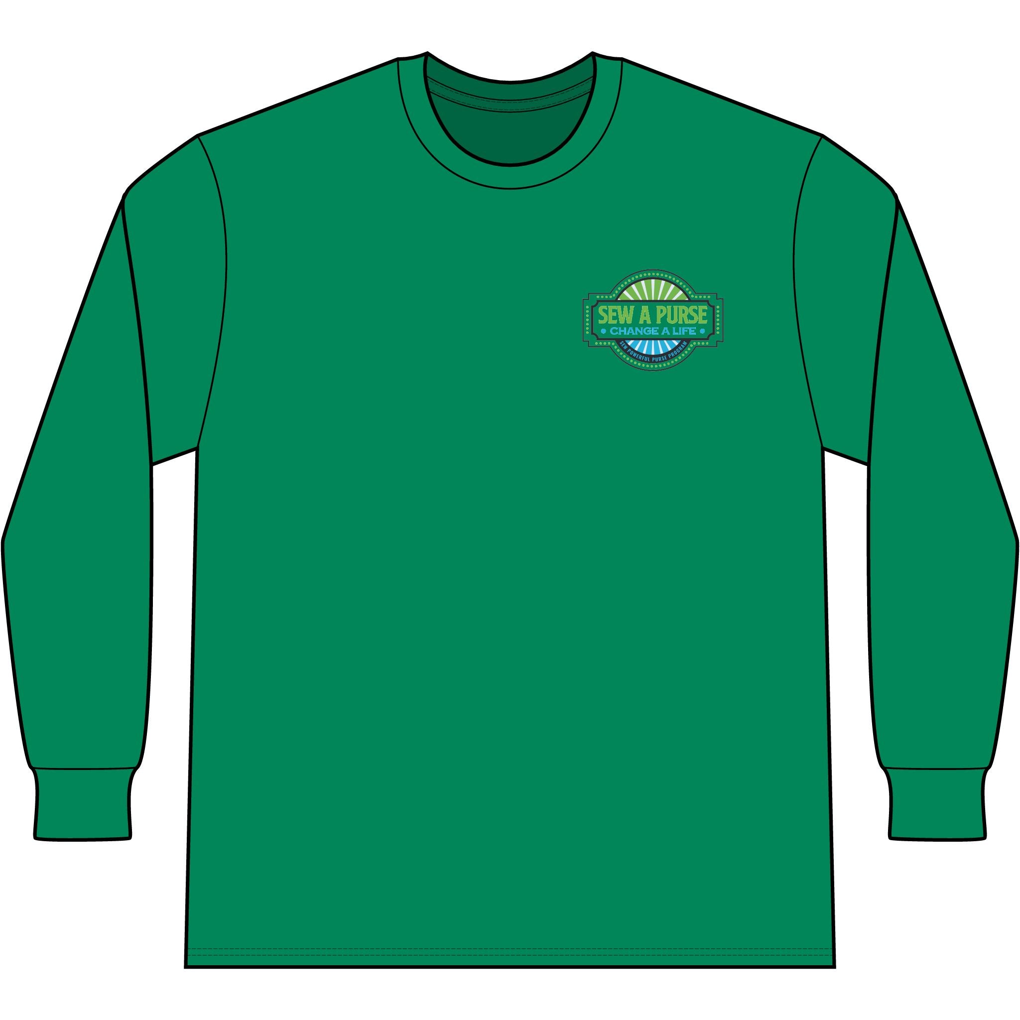 Sew A Purse Long Sleeve Tee — “Change a Life” Charity Sewing Shirt