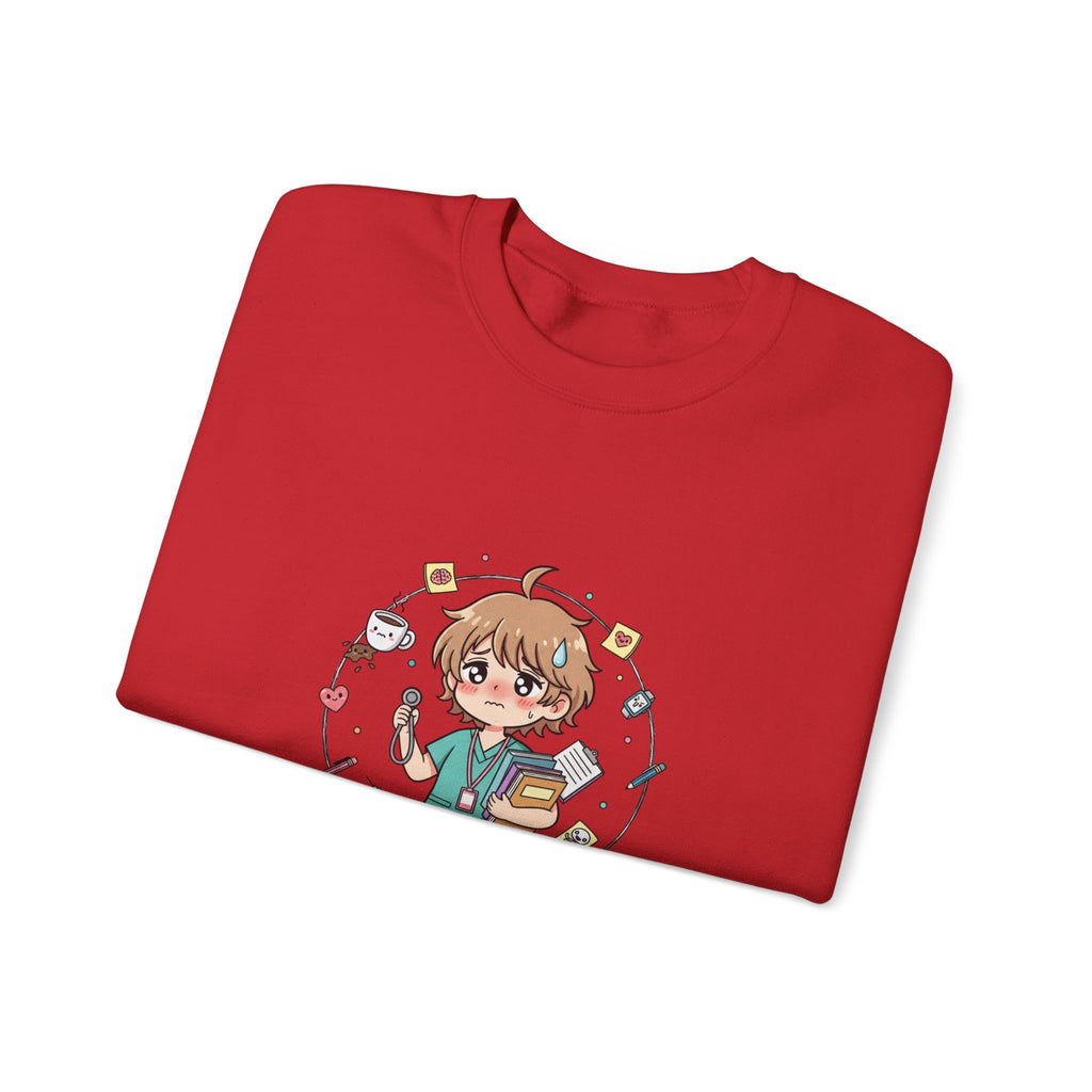 Medical Assistant Program Crewneck Sweatshirt — Cute Anime Student Design