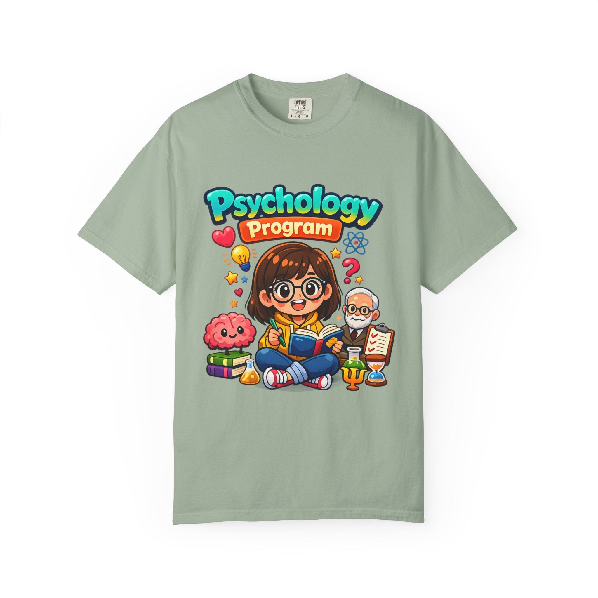 Psychology Program T-Shirt — Cute Student Cartoon Design