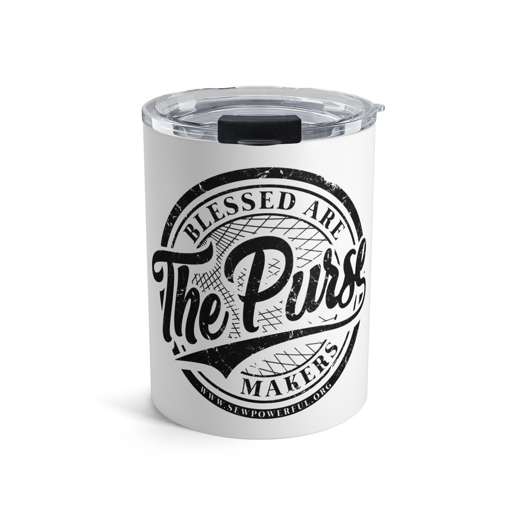 Tumbler — "Blessed Are The Pursers" 10oz Insulated Travel Tumbler